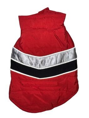 Dog Supply Co Red and Black Dog Winter Vest with Reflective Accents